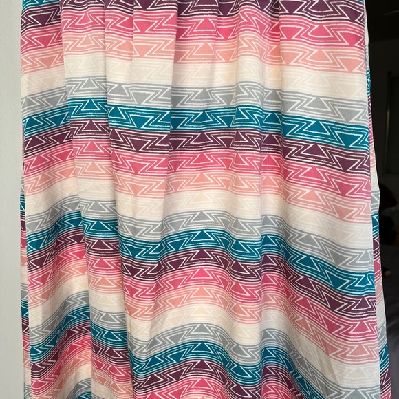 I Heart Ronson Modern Aztec Stripe Sleeveless Midi Dress Charlotte Ronson M - Picture 2 of 8